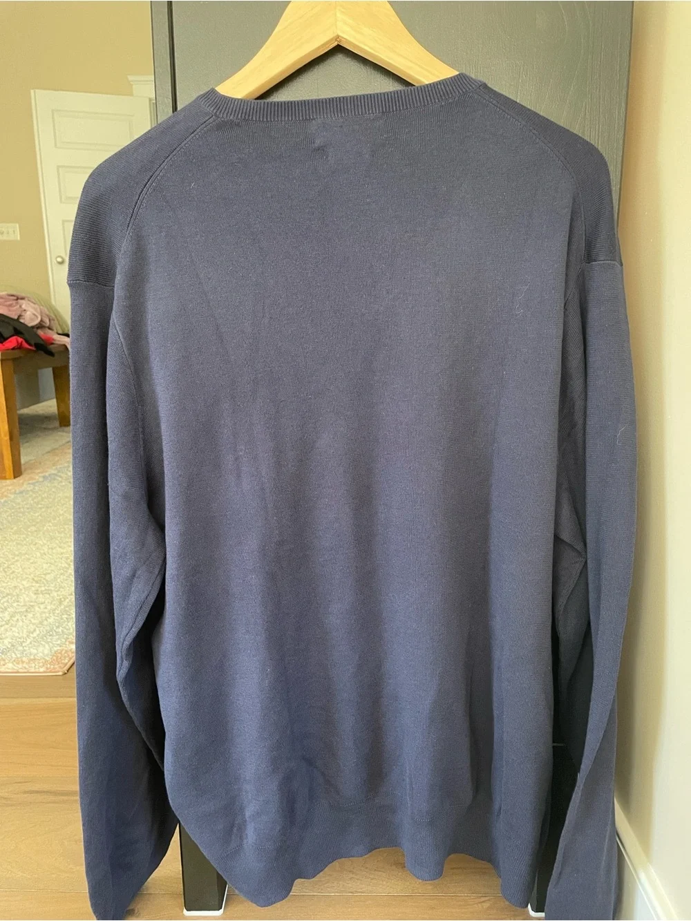 Ralph Lauren Polo Pima Cotton V-neck, navy, men’s XL
